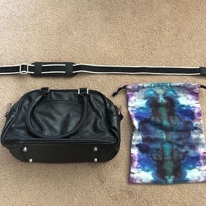 Leather lululemon purse